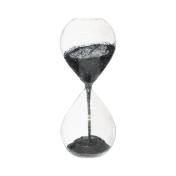 BLACK GLITTER HOUR GLASS 24CM.png