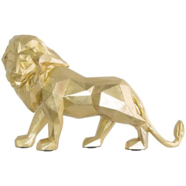 GEOMETRIC LION GOLD 36X16X24CM.png