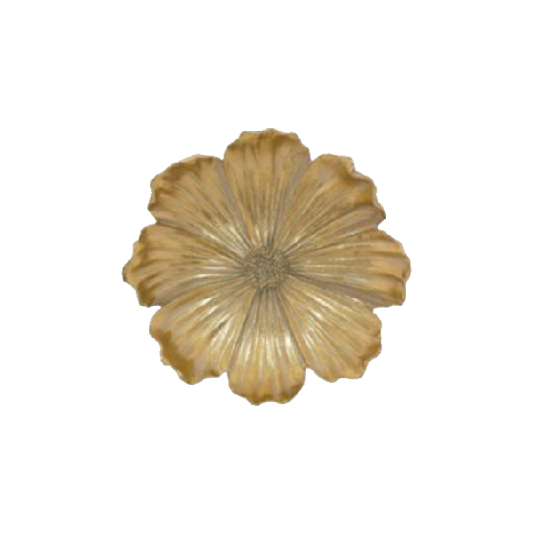 GOLD FLOWER WALL PLAQUE 23X23CM.png