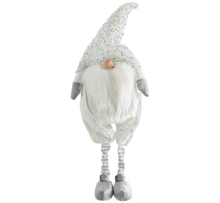 Long Leg Elf Silver Hat 27x14x74cm - Weskus Ditjies & Datjies