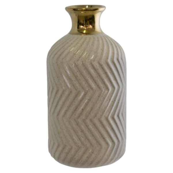 OATMEAL GOLD BOTTLE VASE 18CM.png