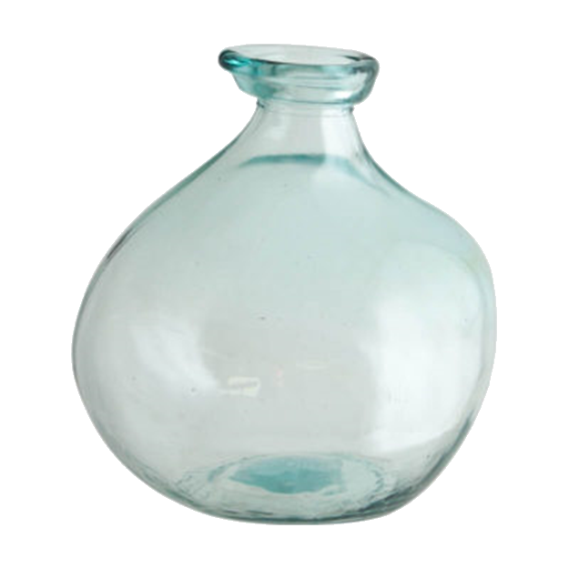 Organic Glass Vase 18cm - Weskus Ditjies & Datjies